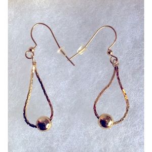 🛍$8 each or 3/$15🛍Gold Teardrop W/ Bead Drop Earrings on GP EarWires